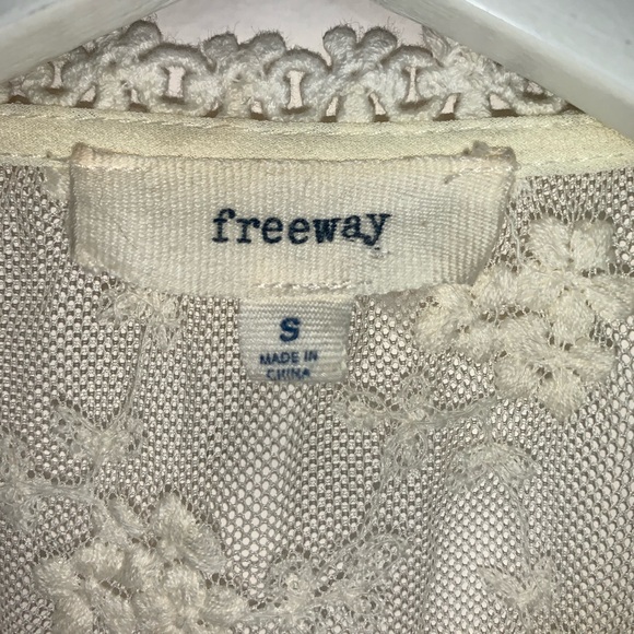 Buckle Freeway Pieced shirt embroidered crochet S - Picture 5 of 8